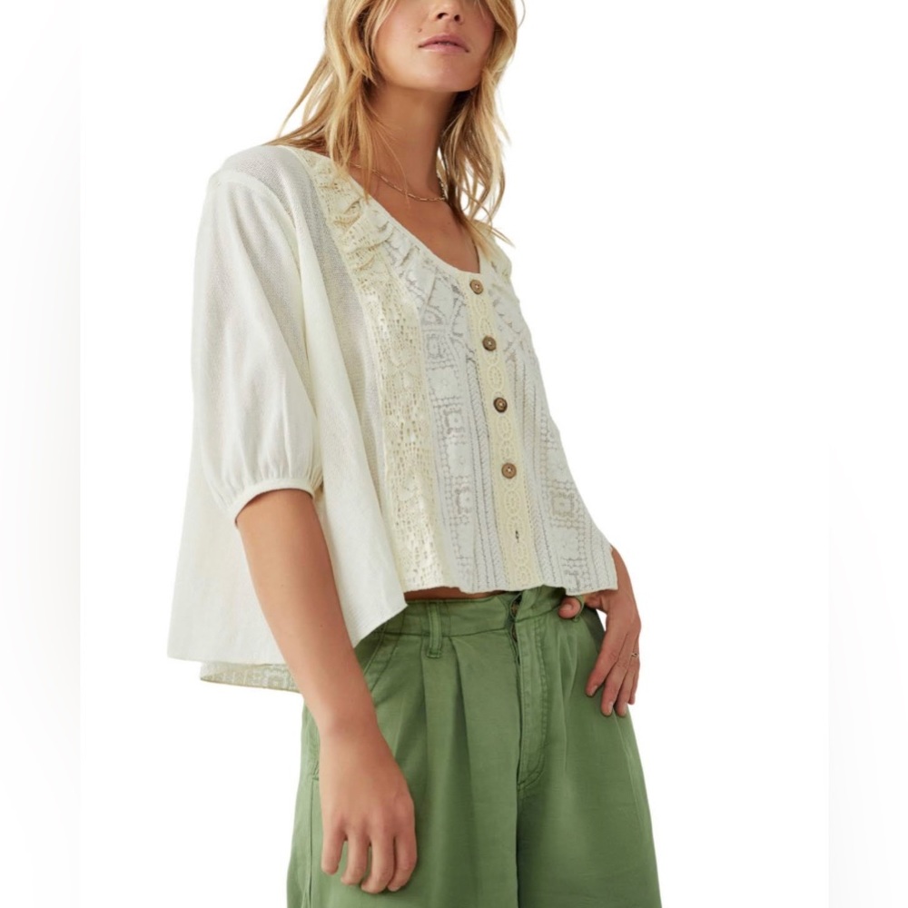 Free People Mae Cottagecore boho top